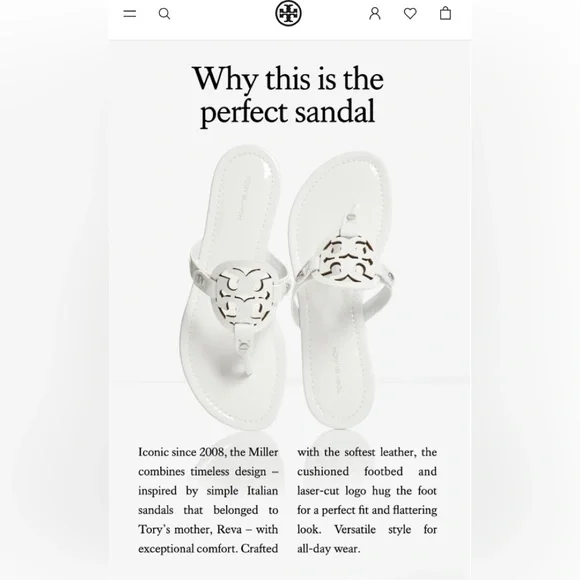 Tory Burch Miller Sandal - Picture 2 of 16